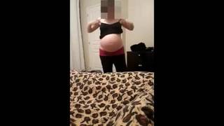 Ma copine française enceinte de 8 mois filmée en cachette